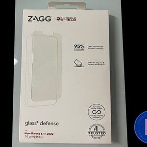 Zagg Glass+ Defense Screen Protector for iPhone 6.1" 2022, NEW